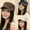 Spring and Summer Thin Button Yachin Trendy Beret Women's New Face Small Trendy Beret Spring Trendy