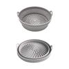 Foldable Air Fryer Silicone Liners Reusable Air Fryer Basket Round/Square Oven Baking Tray for Air Fryer Oven Accessories