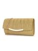 Damen Abend Plissierte Raffinierte Clutch Handtasche