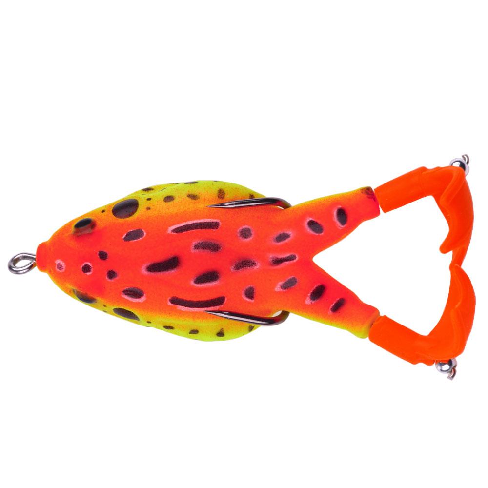 1pcs/10pcs/Floating Topwater Frog Lure Bass Trout Fishing Lures Kit Set Realistic Prop Frog Soft Swimbait Floating Bait with Weedless Hooks