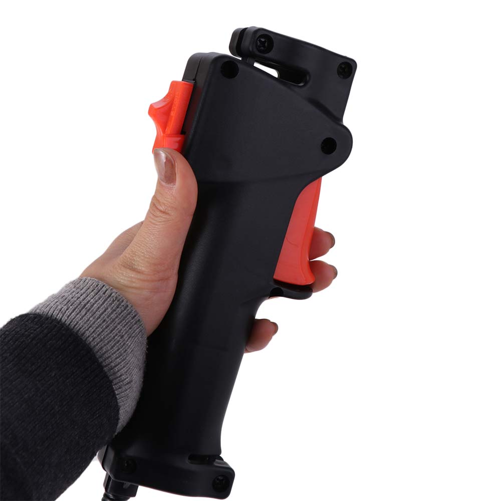 Black Handle Lawn Mower Switch 26mm Tube On Off Switch Throttle Cable Handle Direct Throttle Clamp Design