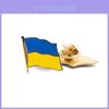 Exquisite Handmade Ukraine Uk Metal Flag Brooch For All Occasions
