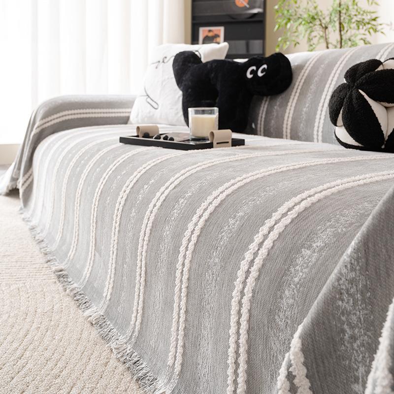 

Универсальный чехол для дивана из шенилла - Защита мебели для домашних животных, всесезонный протектор для 1/2/3-местных диванов - Идеально для декора гостиной и балкона 180 * 130cm single pack