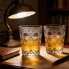 Classic Travel Transparent Water Cup Creative Nordic Water Cups Thick Bottomed Cocktail Glass Whiskey Glass Outdoor Tableware