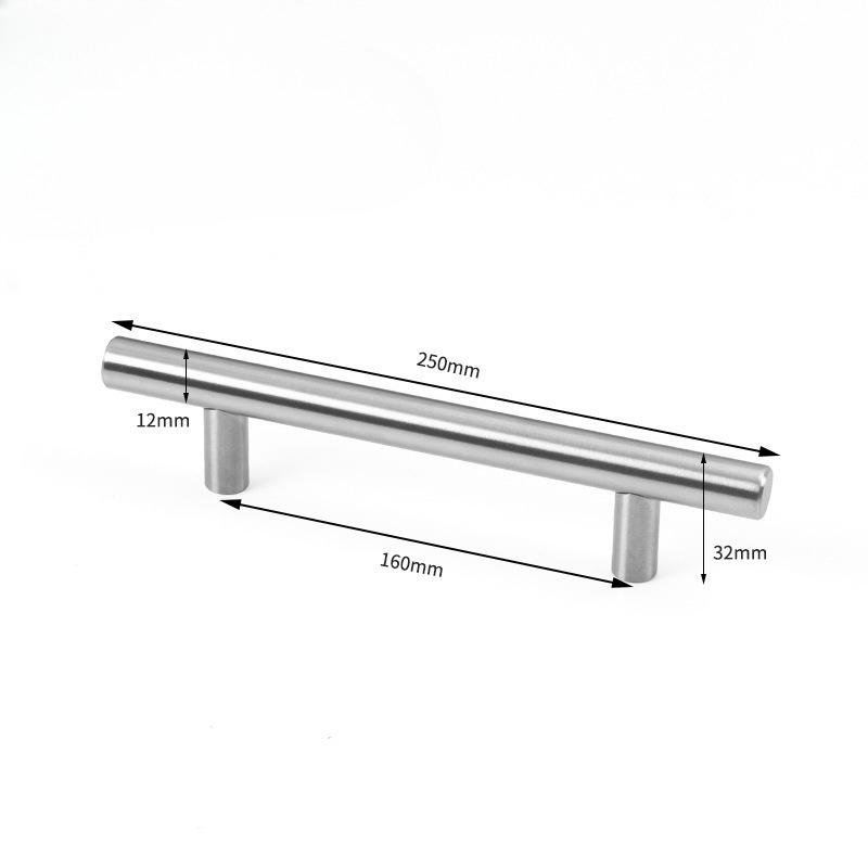6 Pack Brushed Nickel Stainless Steel Cabinet Pulls, Modern Kitchen Drawer Handles Hardware