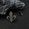 Iris Metal Brooch, Men's Suit Elegant Stainless Steel Badge, Women's Pin Corsage, Backpack Classic Style Decorations.