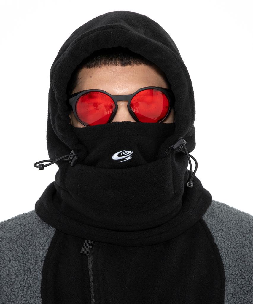 GLACK Gc026 Shredder Fleece Hooded Balaclava (Black)