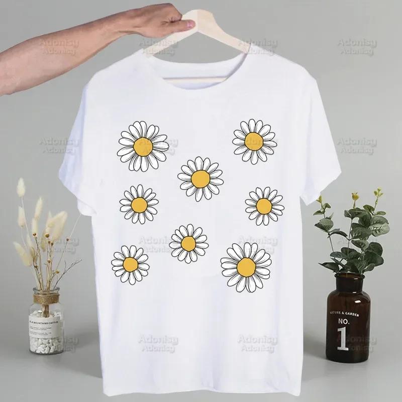 Love Daisy Feeling Daisy Men's Tshirt Cute Printing Shirt Mens Fashion T-Shirt For Men Casual Tops Short Sleeve