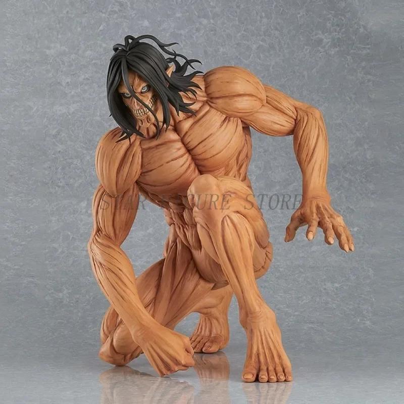 15cm Attack Titan Eren Levi Action Figure Shingeki Kyojin The Founding Figurine Model Desktop Ornaments Toys on no Poseable Articulated Scale Detailed