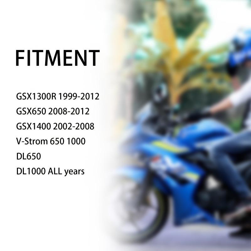 Footrests for The Front of Motorcycles Compatible with for SUZUKI Models GSX1300R from 1999 to 2012, GSX650 from 2008 to 2012, GSX1400 from 2002-2008