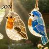Mini Stained Glass Decoration Sea Suncatcher Ornament, Handmade Animal Ocean Acrylic Hanging Pendants, Garden Window Decor DIY Summer Ornament Decor,