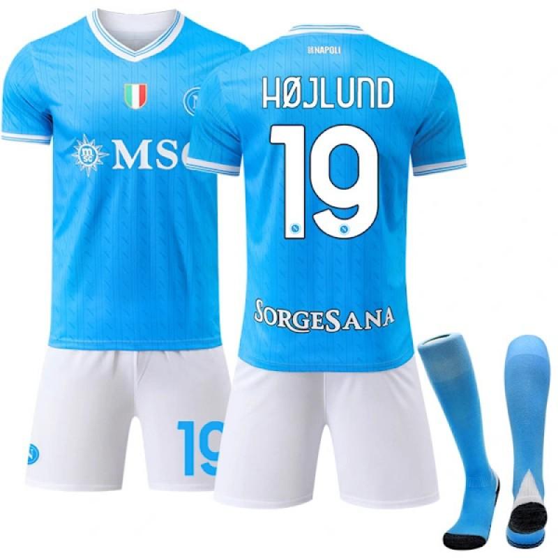 2025-26 Naples Home No. 11 De Braunet Football Uniform 8 McTominay Jersey