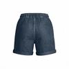 Women's Denim Shorts with Drawstring, Casual Summer Fashion, Stretch Comfort Fit for Beach and Daily Wear