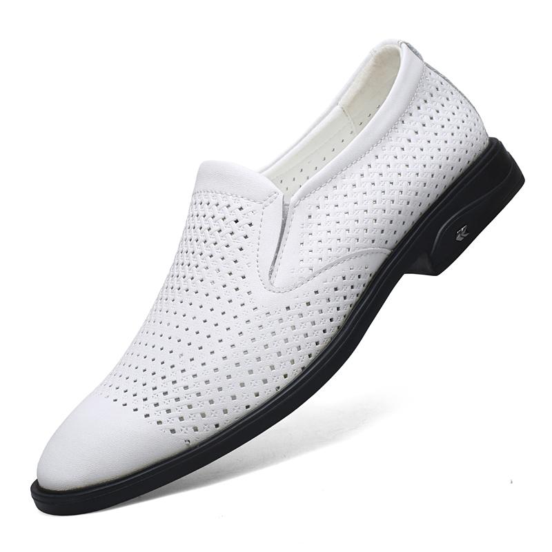 Fashion Genuine Leather Men Loafers Leisure Fashion Dress Shoes Male Comfortable Slip on Flats High Quality Driving Footwear for Men