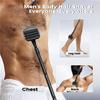 Men Ryggbarbermaskin Justerbart Langt Håndtak Bade Dusj Rygg Hårtrimmer Ergonomisk Manuell Våt Tørr Kroppshårfjerner Verktøy