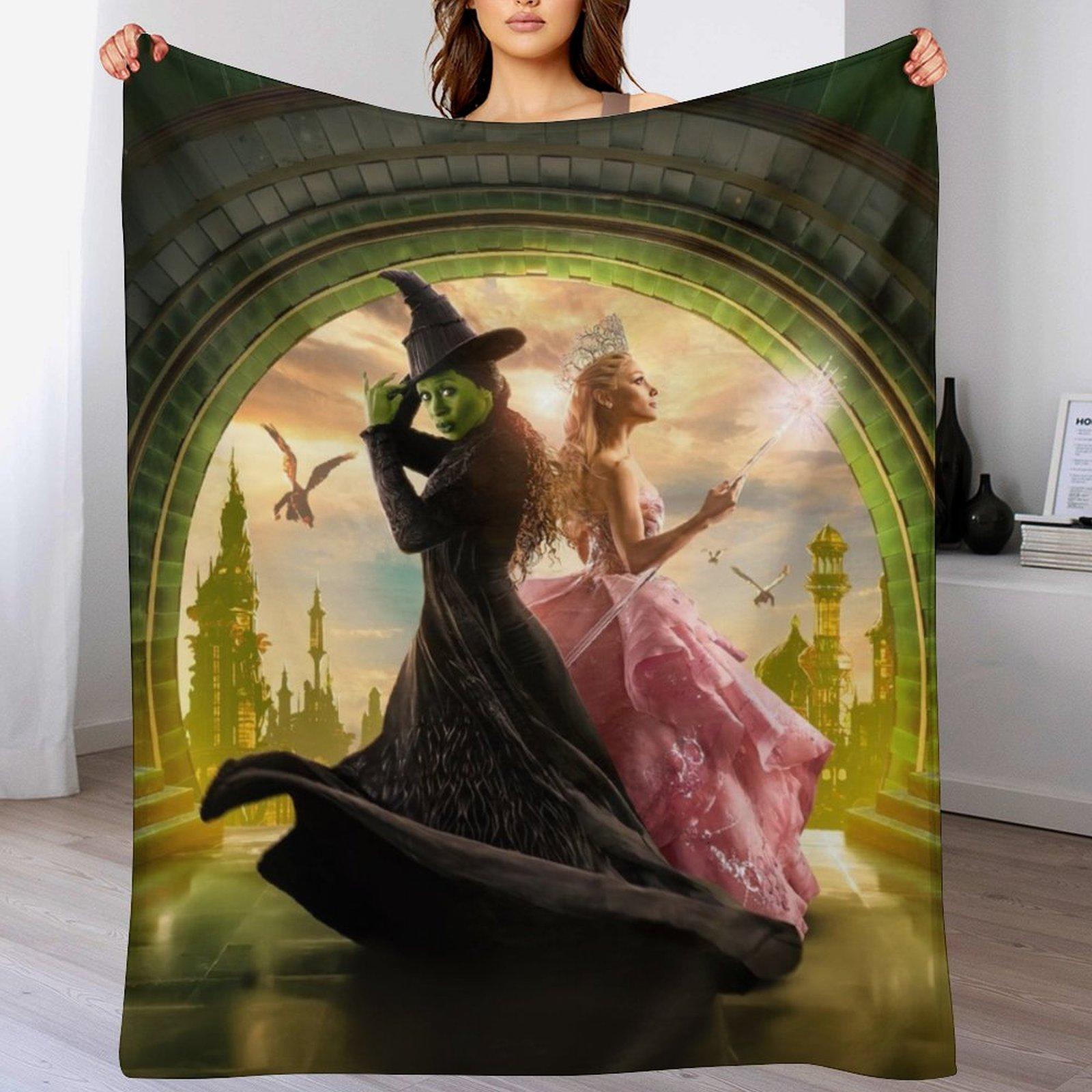 

Wicked Musical Throw Blanket Faux Fur Soft Warm Blanket for Bed 102x76cm(40x30in)