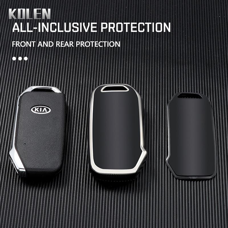 Tpu Car Key Case Cover Shell Fob For Kia Sportage R Gt Stinger Sorento Ceed Cerato Forte Niro Soul Telluride Protector Keyless
