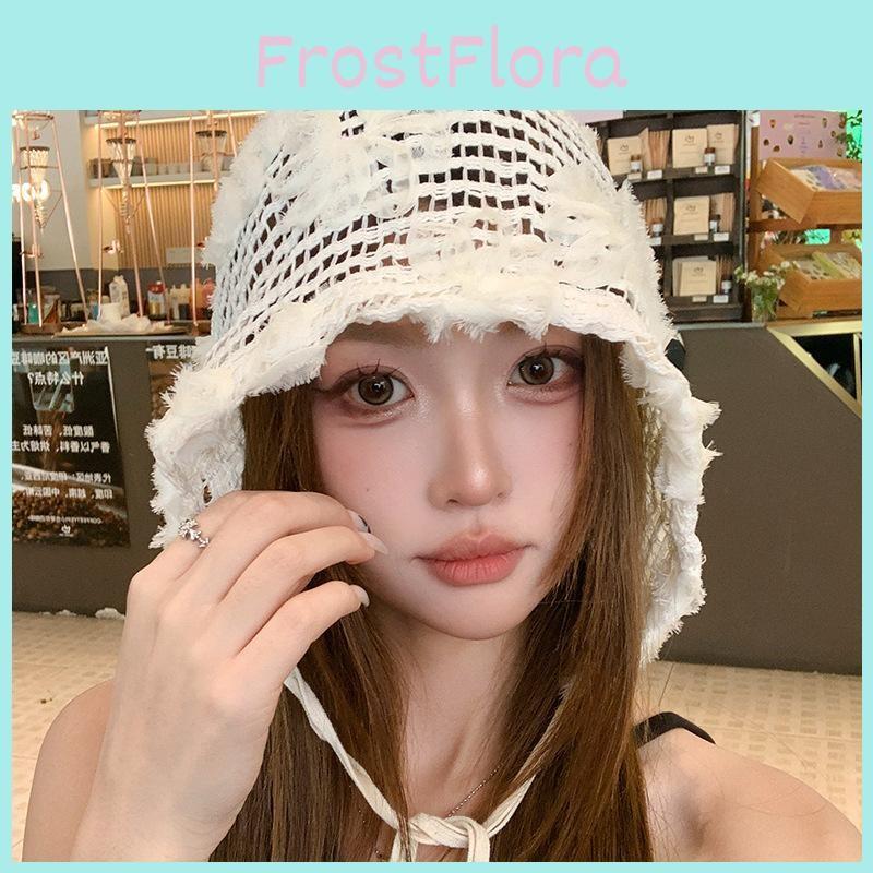 Color Flower Solid Knitting Versatile Unisex Alphabet Fall Winter Outdoor Hat