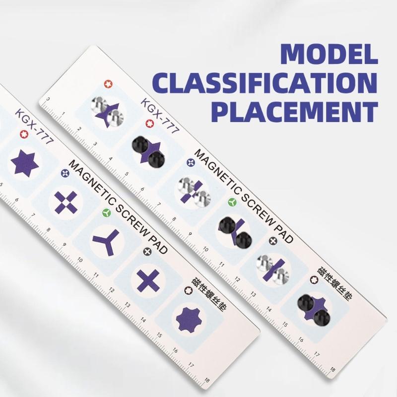 Magnetic Repair Pad 1.2mm Thickness Mat for Efficient Electronics Maintenance Secure Screw Storage Measurement Tool