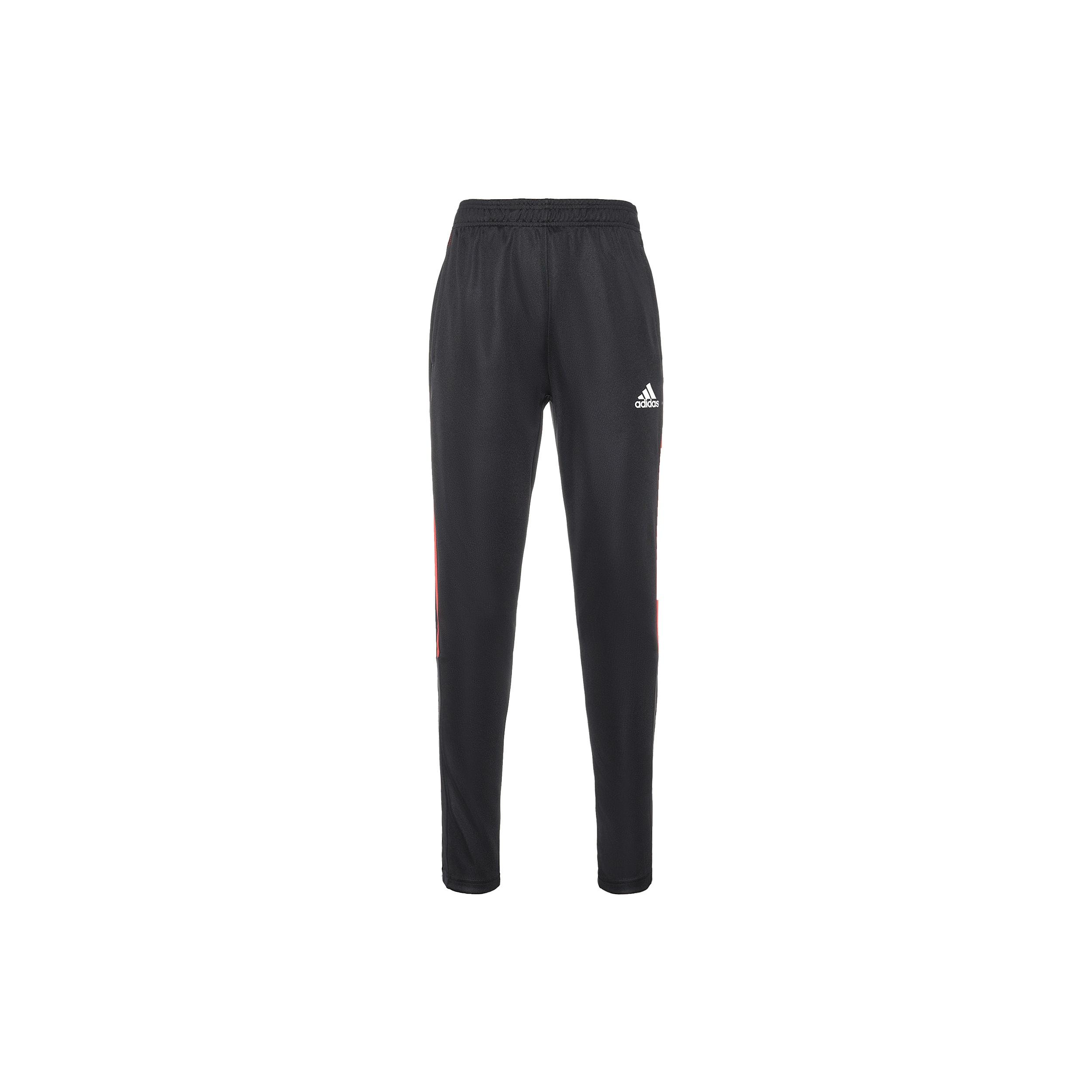 Men s adidas SS22 Solid Color Side Stripe Lacing Sports Pants/Trousers/Joggers Black HB4107 XS