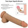 Double Layer Silicone Penis Female Masturbation Device Simulation Penis Adult Products