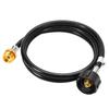 QCC Propane Tanks Adapter Hose For Easy Connection 6 Ft Length For 20Lb To 1Lb Tanks Ideal For Outdoor Cooking Camping Supplies