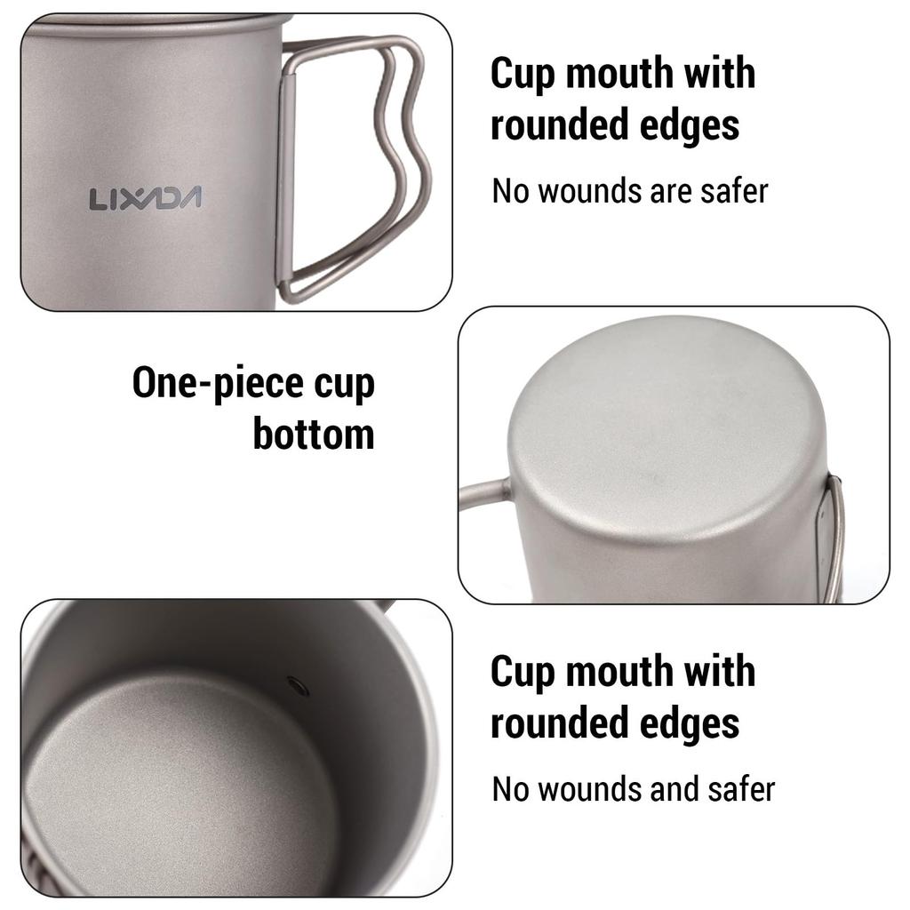 LIXADA Drip Pot Titanium Coffee Pot Titanium Coffee Pot