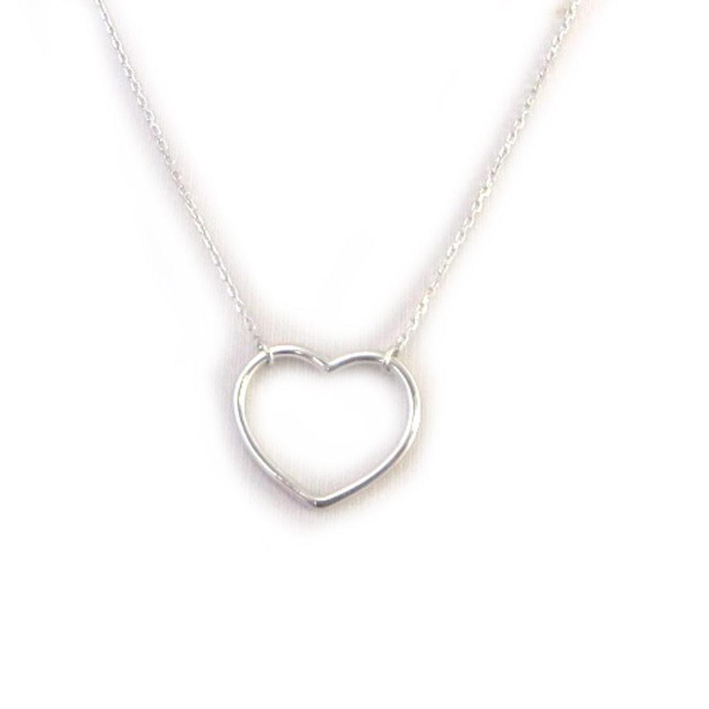 Les Trésors De Lily [N2868] - Silver Necklace 'Love' Silver (rhodium Plated) - 20x15 Mm
