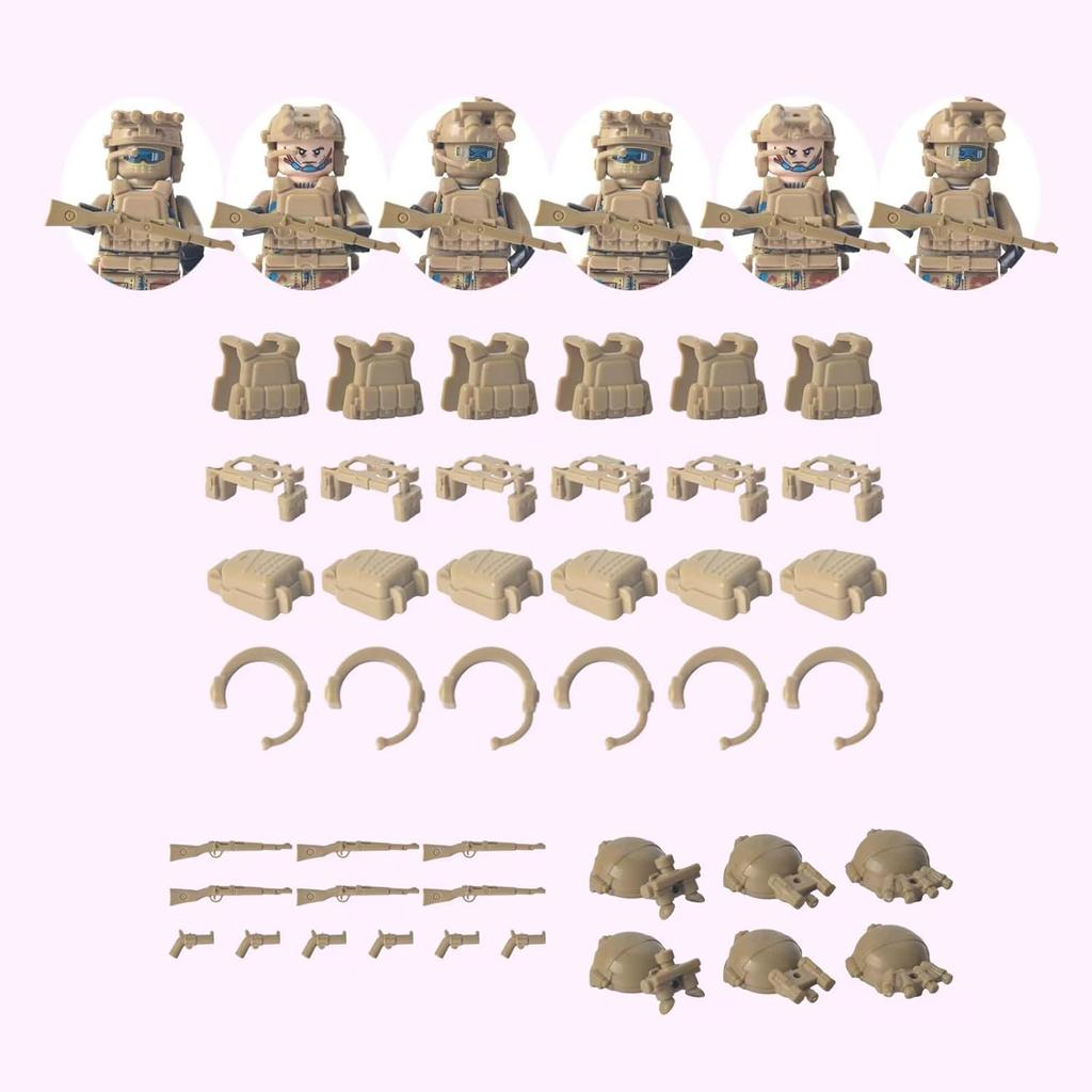 Swat Military Doll Camouflage Ghost Special Forces Building Block Doll Children'S Toy