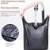 100PCS Black Thickened Plastic Vest Bags - Supermarket Shopping Bags for Takeaway Kitchen Garbage Storage Packing Storage Bag
