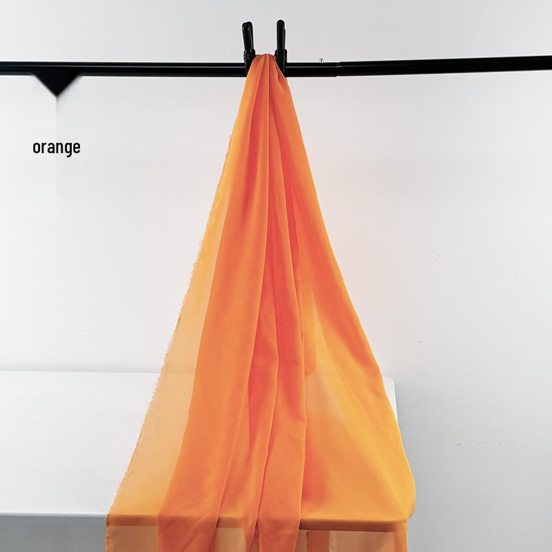 Yellow Chiffon Hanfu Fabric: Semi-Transparent Chinese Style Cloth for Innovative Decor