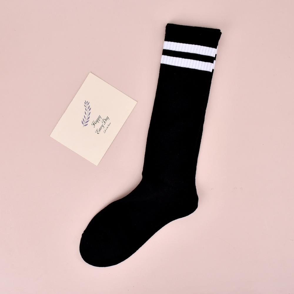Children'S Stockings Girls' Summer Thin Boys' Football Socks Solid Color Cotton Socks High Tube White Socks Student Long Socks Tide