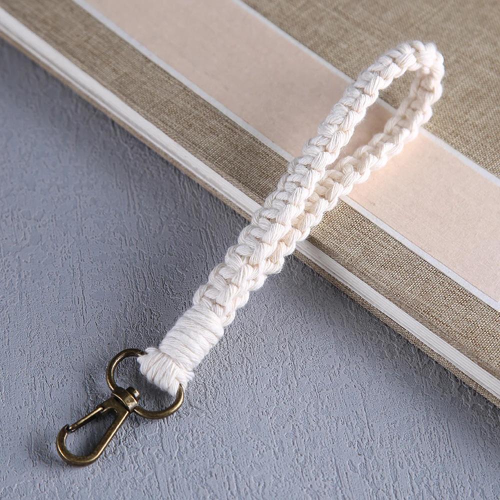 Neuer Vintage Twist Baumwollseil Schlüsselanhänger Damen Temperament Auto Tasche Schlüsselring Geflochtener Schlüsselanhänger Für Damen Schmuck Geschenk 2022