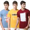 Pinkmint Combo TShirt For Men Cotton Blend Printed TShirt Regular Half Sleeve TShirt Ll Casual Wear(Pack Of ) Mu