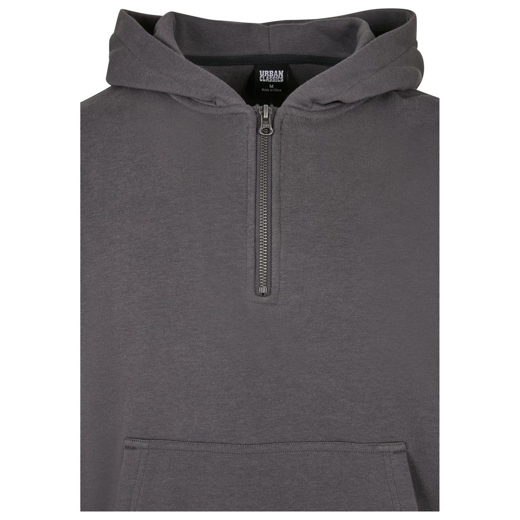 Urban Classics Mens Quarter Zip Boxy Hoodie