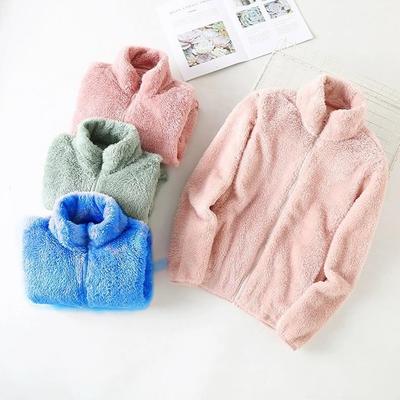 7-Color Double-Sided Coral Fleece High-Collar Hoodie for Women – Thickened for Autumn/Winter 2025