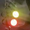 5Pcs Keychain Reflector Pendant Keyring Safety Reflector with Chain for Backpack