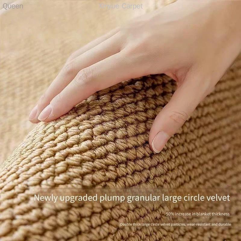 Non-Slip Wear-Resistant Sisal-Style Rug for Bedroom, Living Room, and Coffee Table - Easy-Care and Durable