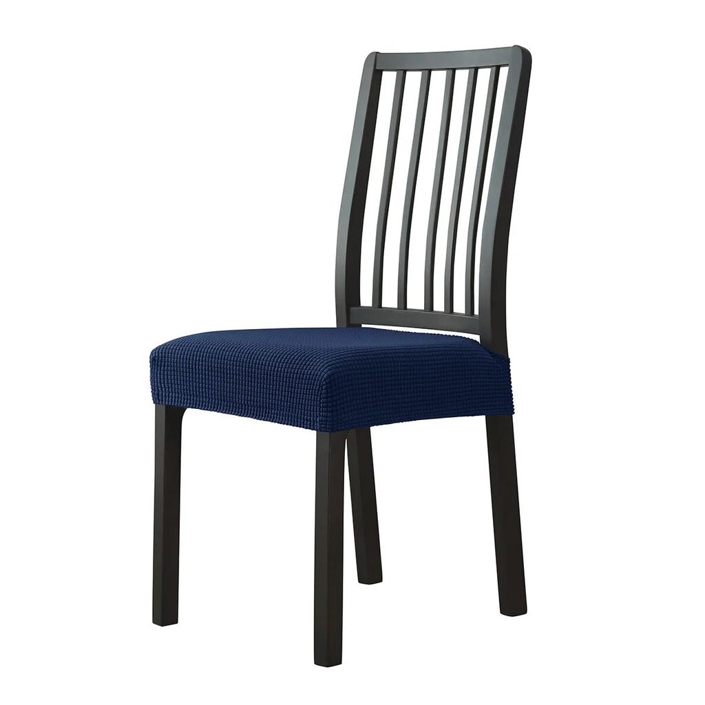 Housse de chaise en Jacquard sans dossier, housse de chaise pour salle à manger, maison, mariage, bureau, extensible, Anti-salissure, sans dossier, 1 pièce