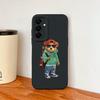 For Samsung Galaxy A37 A57 A17 A07 Phone Case Cute Astronaut Smooth Liquid Silicone Full Coverage Anti Drop Soft Durable Bumper