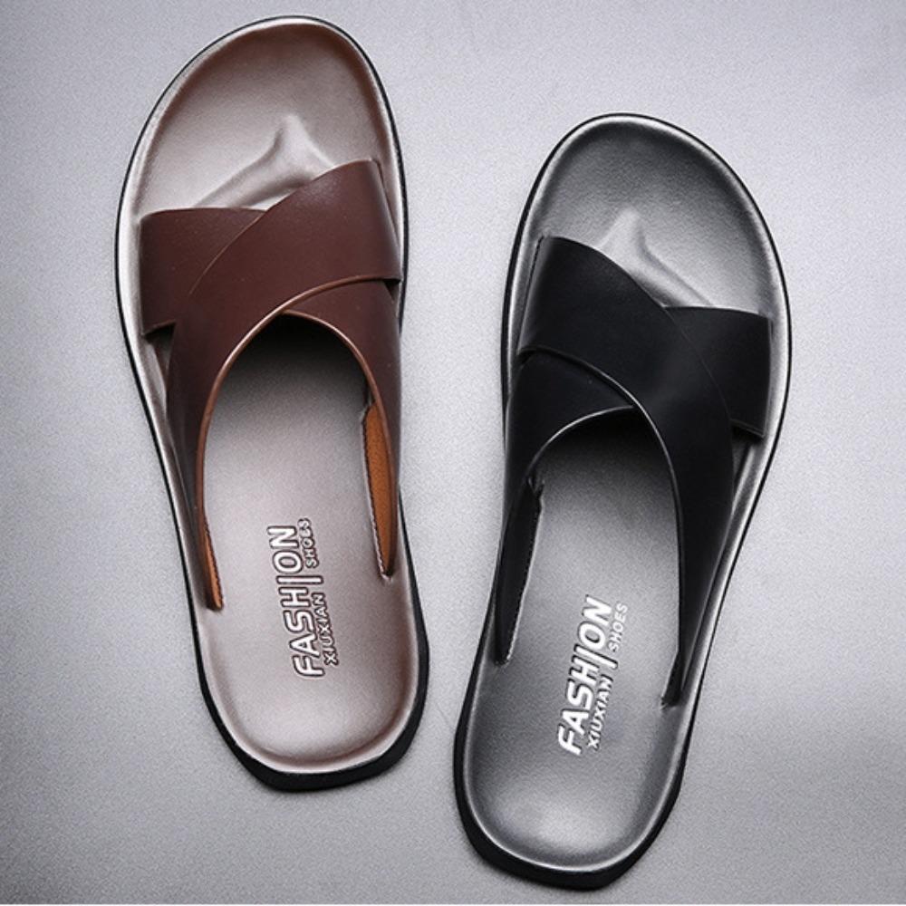 Pantofole da uomo estive per esterni fresche Pantofole taglie grandi Scarpe da spiaggia casual Sandali da uomo Pantofole