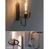 American Retro Industrial LED Wall Lamp Nordic Luxury Glass Crystal Bedside Corridor Mirror Sconces Home Lighting