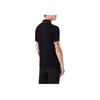 Emporio Armani Polo Shirt Stretch Piqué Micro Eagle Solid Color Square Neck Short Sleeve T-Shirt Men Tops Navy-Blue 8N1FB41-JPTZ1-0920