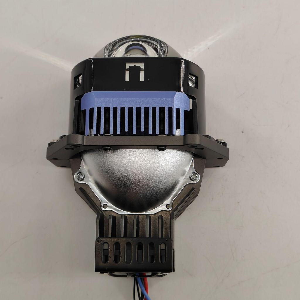 F75 Car Led Headlight Square 3 Inch Double Light Lens Ultra Bright High Beam Low Beam Laser Lens 75W High Power