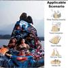 1pc Superheroes Flannel Throw Blanket Lightweight Soft Warm All Season Blanket for Sofa, Bed, Travel, Camping L1024166