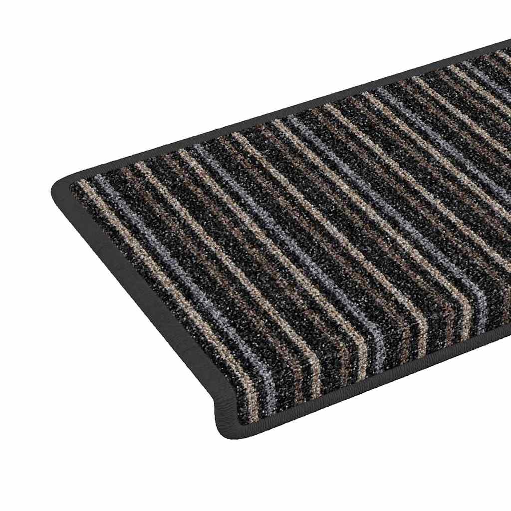 Self Adhesive Stair Protectors 15 Pcs Anthracite 65 X 21 X 4 Cm