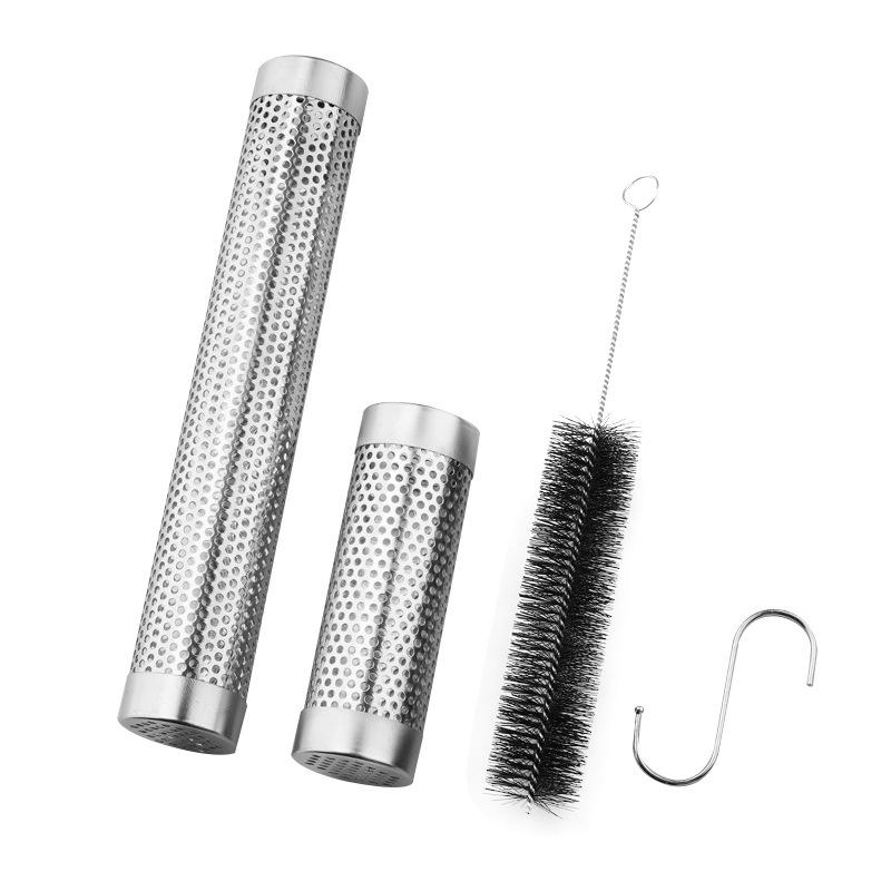 Cutie din Oțel Inoxidabil pentru Fum Rece cu Lemn de Fructe pentru Grătar în Aer Liber