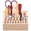 46/98 Holes Screwdriver Holder Wood Storage Rack Organizer For Scissors Screwdriver Wrench Pliers,Desk Top Tool Storage Rack