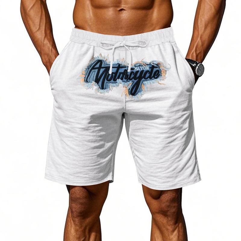 

Fashion Shorts Hip Hop Summer Thin Linen Breathable Beach Men s Shorts 5 Shorts XXXL білий