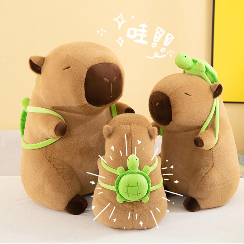 Capybara Plush Toy with Backpack